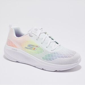 Sketchers rainbow mesh go run elevate tennis shoes